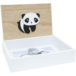 Deknudt dřevěný box na fotografie Panda 16,2x21,2x5 cm
