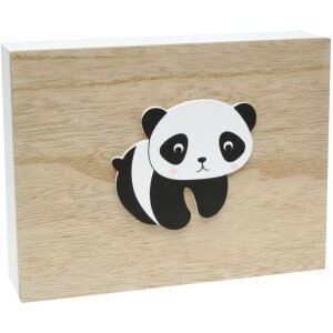 Deknudt dřevěný box na fotografie Panda 16,2x21,2x5 cm