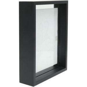Dřevěný fotorámeček S68SK2 plovoucí fotoefekt 25x25 cm černý