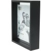 Dřevěný fotorámeček S68SK2 plovoucí fotoefekt 25x25 cm černý