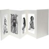 Deknudt plátěné leporelo šedé paspule na fotografie 10x15 13x13 13x18 15x20 cm