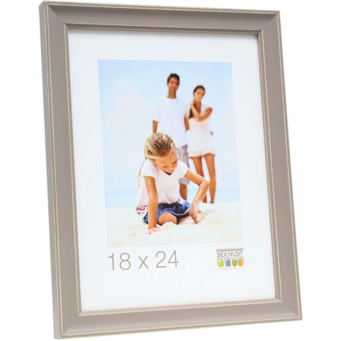 Dřevěný rám na obrázky 10x15 cm LONA v béžové barvě