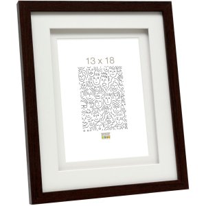 Raher 13x18 dřevěný rám double passe-partout
