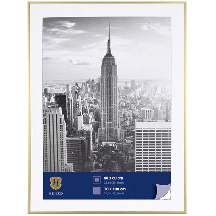 Henzo hliníkový rám Manhattan 70x100 cm zlatý