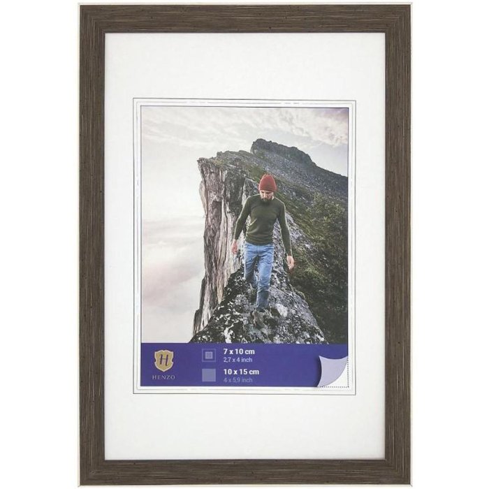 WPC obrazový rám Edge 10x15 cm tmavě hnědý