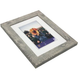 WPC obrazový rám Dahlia 10x15 cm šedý