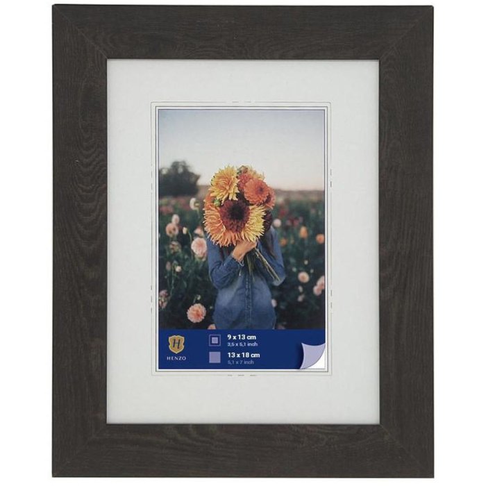 WPC obrazový rám Dahlia 13x18 cm tmavě hnědý