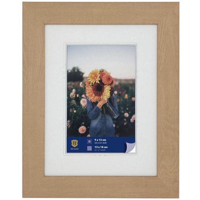 WPC obrazový rám Dahlia 13x18 cm přírodní