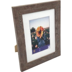 WPC obrazový rám Dahlia 13x18 cm středně hnědý