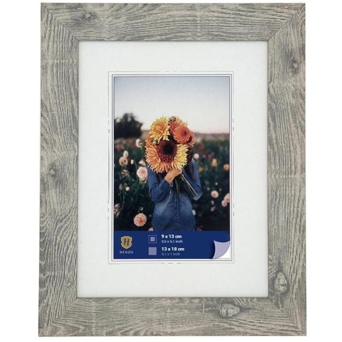 WPC obrazový rám Dahlia 13x18 cm šedý