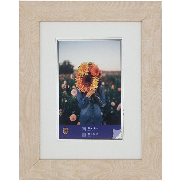 WPC obrazový rám Dahlia 15x20 cm bílý