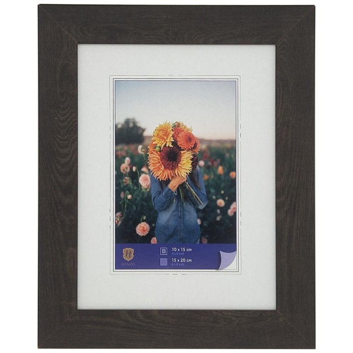 WPC obrazový rám Dahlia 15x20 cm tmavě hnědý