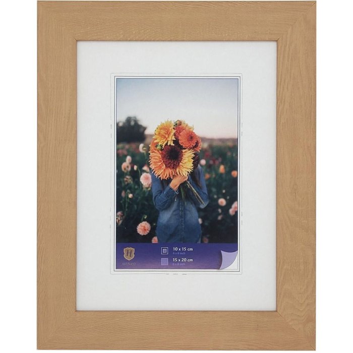 WPC obrazový rám Dahlia 15x20 cm přírodní