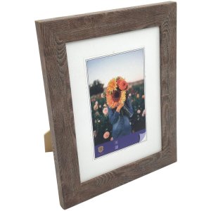 WPC obrazový rám Dahlia 15x20 cm středně hnědý