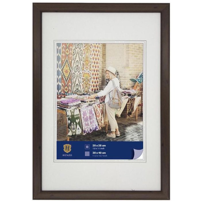 WPC obrazový rám Fancy 30x40 cm tmavě hnědý