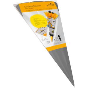 Goldbuch školní sada na výrobu kuželek 3D motiv bagru z vlnité lepenky 68 cm pro začínající školáky
