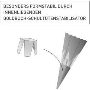 Goldbuch školní sada na výrobu kuželek 3D motiv bagru z vlnité lepenky 68 cm pro začínající školáky