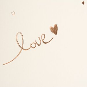 Svatební album Goldbuch Raining Hearts broskvové 30x31 cm 60 bílých stran