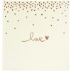 Svatební album Goldbuch Raining Hearts broskvové 30x31 cm 60 bílých stran