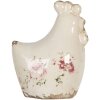 Dekorace kuře 9x6x11 cm krémová 6CE1185