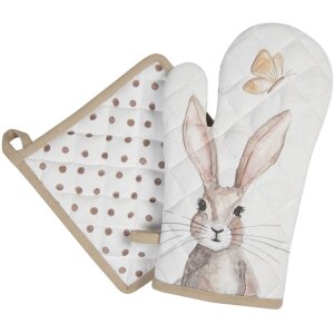 Chňapka Clayre & Eef 20x20 cm béžová REB45