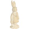 Dekorace králík 4x4x11 cm bílá 6PR3078W