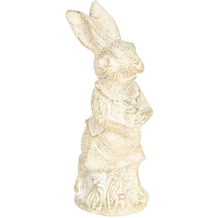 Dekorace králík 4x4x11 cm bílá 6PR3079W