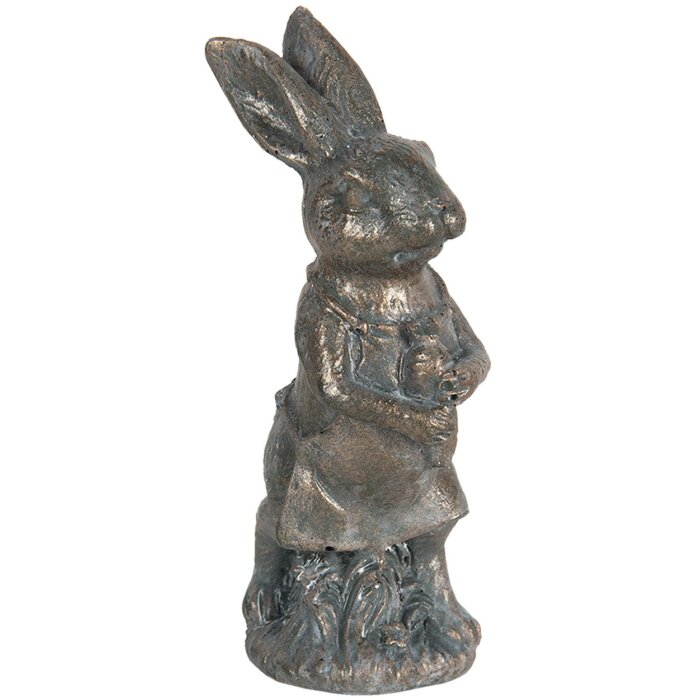 Dekorace králík 4x4x11 cm hnědá 6PR3090CH