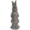 Dekorace králík 4x4x11 cm hnědá 6PR3090CH