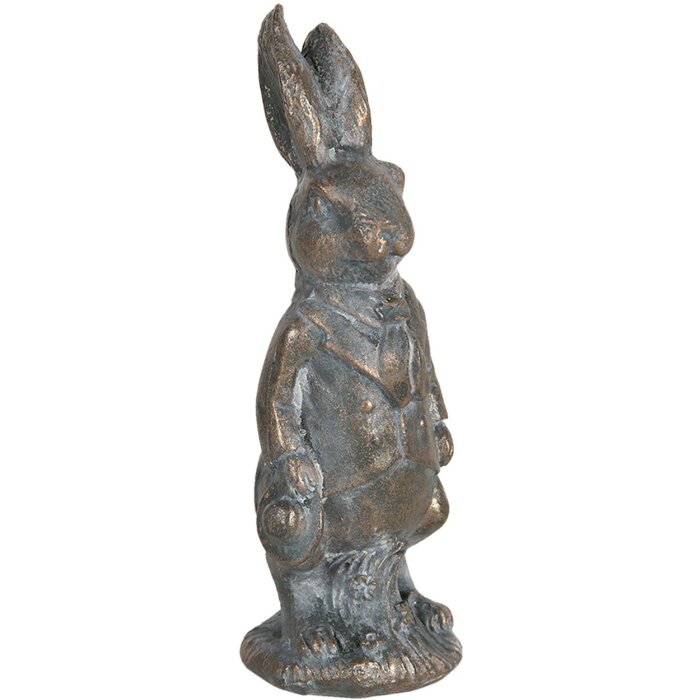 Dekorace králík 4x4x11 cm hnědá 6PR3091CH