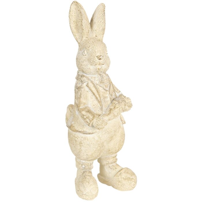 Dekorace králík 6x6x13 cm bílá 6PR3096W