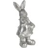 Dekorace králík 6x6x13 cm stříbrná 6PR3097ZI