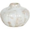 Váza Ø 14x11 cm bílá 6CE1203