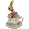 Dekorace králík 8x8x11 cm vícebarevná 6PR3327
