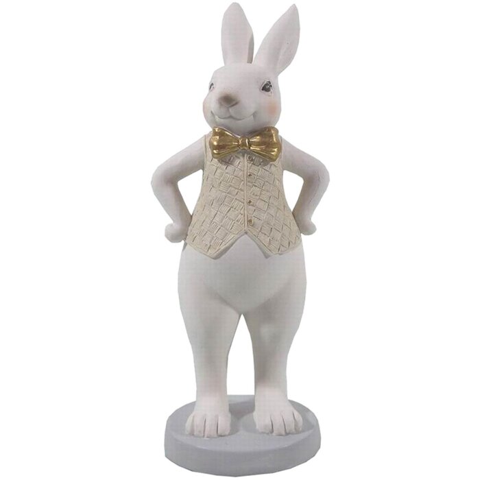 Dekorace králík chlapec 9x8x20 cm vícebarevná 6PR3174