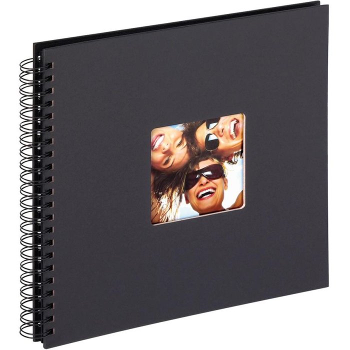 Spirálové album Walther Fun black 30x30 cm 50 černých stran