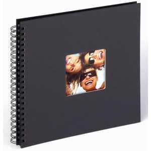 Spirálové album Walther Fun black 30x30 cm 50 černých stran