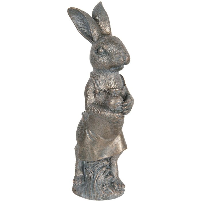 Dekorace králík 10x6x21 cm hnědá 6PR3088CH