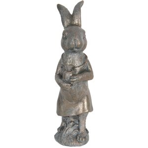Dekorace králík 10x6x21 cm hnědá 6PR3088CH