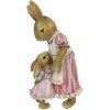 Clayre & Eef 6PR3325 Figurka králíka vícebarevná 9x8x17 cm polyresin