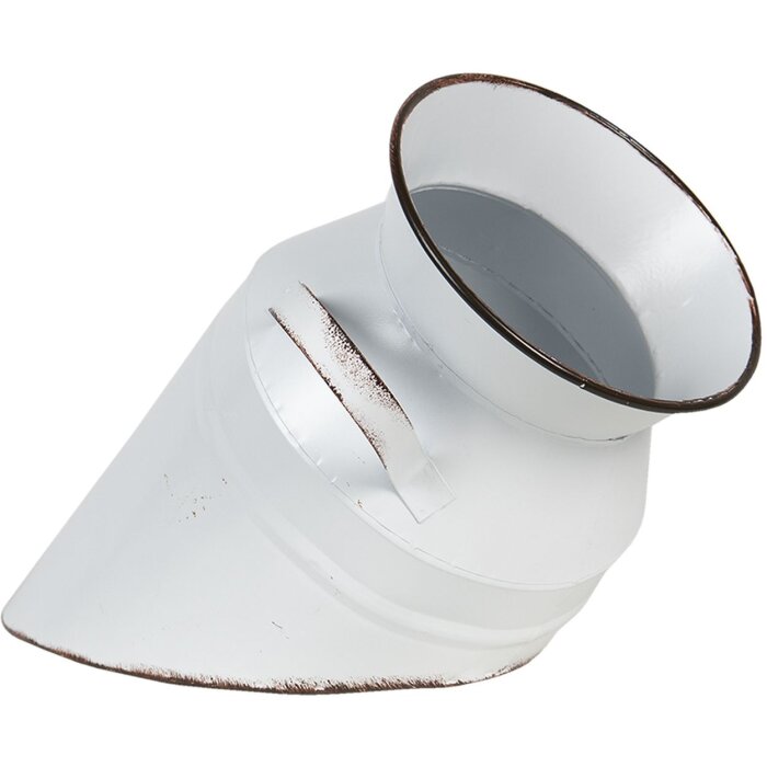 Dekorace konvička na mléko Ø 17x30 cm bílá 6Y3726W