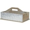 Kontejner s přihrádkami 28x13x18 cm hnědý 6H1968