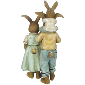 Dekorace králík 8x6x15 cm vícebarevná 6PR3274