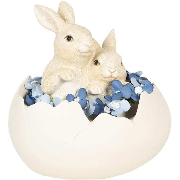 Dekorace králík 14x10x14 cm vícebarevná 6PR3123