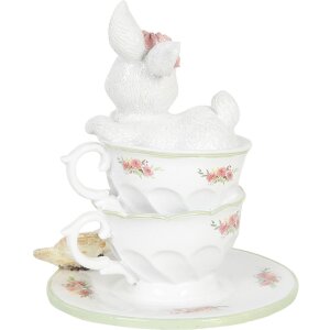 Dekorace králík v kelímku 12x12x15 cm vícebarevná 6PR3139