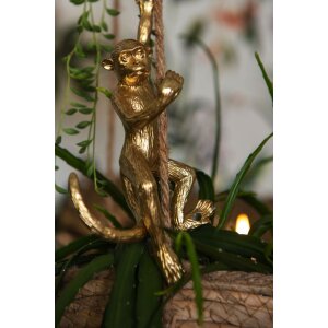Nástěnný háček Clayre & Eef 6Y4168 Monkey Gold 8x6x19 cm Iron