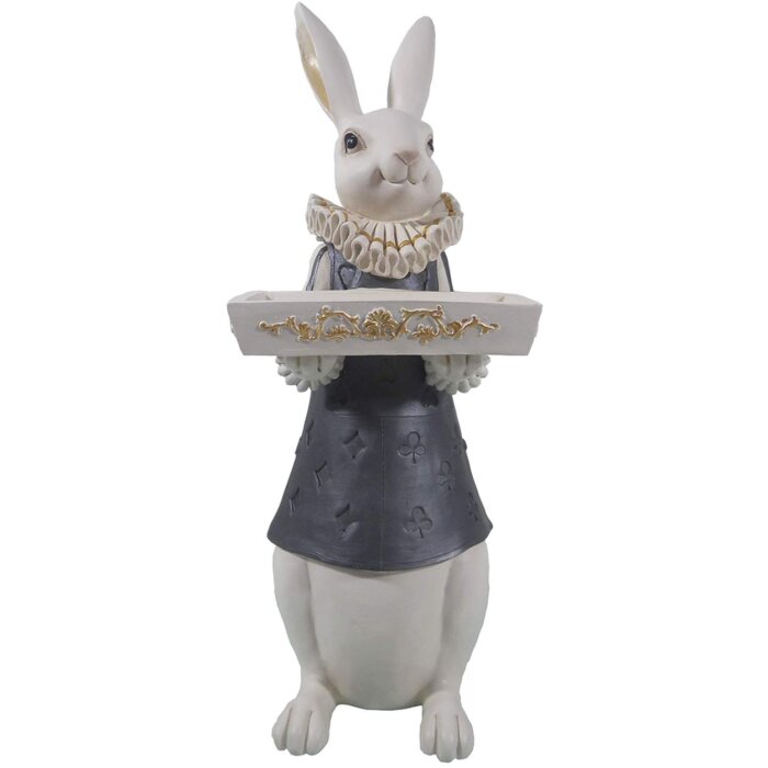 Clayre & Eef Dekorace králičí holčička 6PR3164 Polyresin 15x13x37 cm