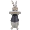 Clayre & Eef Dekorace králičí holčička 6PR3164 Polyresin 15x13x37 cm
