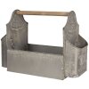 Dekorace Zahradní box na nářadí 50x26x23 cm šedý 6Y3924