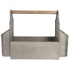Dekorace Zahradní box na nářadí 50x26x23 cm šedý 6Y3924